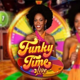 Official Live Casino logo: Funky Time by Evolution at Herospin Casino
