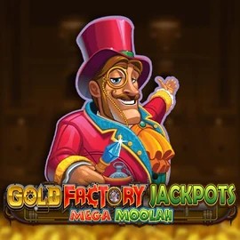 Play Gold Factory Jackpots Mega Moolah slot by Aurum Signature Studios on herospin.eu.com