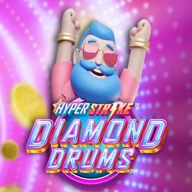 Hyper Strike Diamond Drums logo by Gameburger Studios at Herospin CasinoHyper Strike Diamond Drums