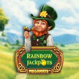 Rainbow Jackpots Megaways logo by Red Tiger Gaming Herospin Casino